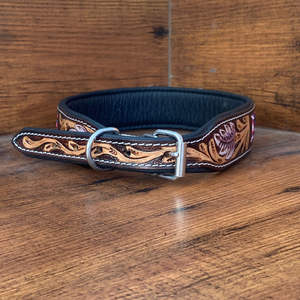 Mode Premium Designer personnalisé en cuir repoussé perlé luxe réglable robuste collier de chien fabricant en gros colliers pour animaux de compagnie - Product Image 4