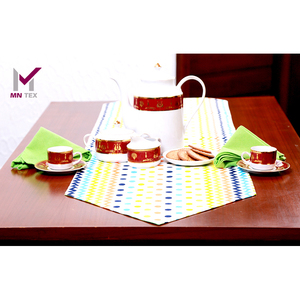 Juco Chemin de table écologique Tissage flammé tissé pour la maison moderne Réception de mariage Restaurant Décor festif - Product Image 1