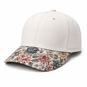 Gorra de Béisbol de Algodón Personalizada con Visera Estampada Floral |   Gorra de Papá con Bordado 3D en Relieve, Fabricante y Proveedor al por Mayor OEM ODM - Product Image 2