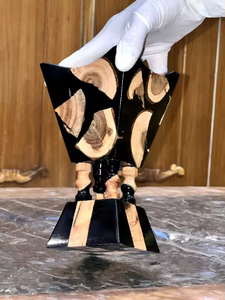 Vente en gros de brûleurs à bakhoor en bois AZ ENTERPRISES |   Porte-encens en résine arabe Oud, encens, myrrhe |   Écologique et traditionnel - Product Image 2