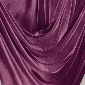 Dark Wine Micro Velvet Fabric 100% Polyester Woven Brushed Sueded Medium Weight 130 GSM Modern Plain Apparel Decor Textile - Product Image 6