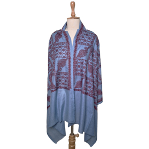 Bufanda/Pashmina de Cachemira 100% Personalizable BENEDETTO, Chal de Lujo para Mujer, Calentador de Cuello Bordado, Tradicional y Elegante - Product Image 3