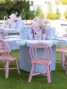 Sillas Infantiles de Ratán Hechas a Mano al por Mayor, Muebles Infantiles de Mimbre Natural para Salas de Juego, Guarderías y Alquiler para Eventos - Product Image 3