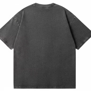 T-shirt Oversize da <span class=keywords><strong>Uomo</strong></span> con Spalle Cadenti, in Cotone Pesante 100%, Vestibilità Regolare, Casual, Stile Hip Hop, Tinta Unita, Manica Corta, Personalizzabile - Vendita all'Ingrosso - Product Image 5