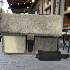 Bolso de Mano de Cuero Vacuno de Primera Calidad, Maletín para Portátil, Maletín de Negocios Vintage Genuino, Bolso de Mensajero para el Trabajo, Ligero y Ecológico - Product Image 5