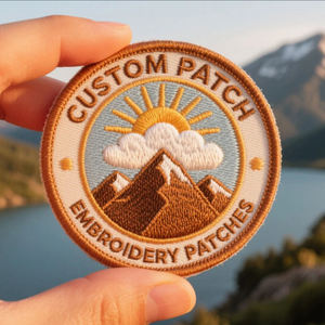 Customizable 3D Puff Logo Badges Heat Press Embroidered <b>Patch</b> <b>Sew</b>-<b>on</b> Iron-<b>on</b> Clothing <b>Patches</b> with Lace Decoration OEM Model - Product Image 1