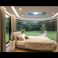 Villa Prefabbricata Moderna a Capsula Spaziale, Portacabin Commerciale Resistente al Vento con Strutture Abitative Complete