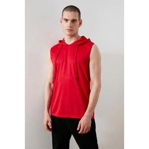 2021 New Design Custom Men's Cotton Hooded Tank Wholesale Gym Training Oversize <b>Stringer</b> <b>Vest</b> Fitness Muscle Man Hoodie Tops - Product Image 4
