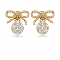 Boucles d'oreilles de luxe en or massif 18 carats certifiées IGI, serties de diamants de laboratoire en forme de nœud papillon, 0,14 ct, pour femme, cadeau de mariage ou de fiançailles