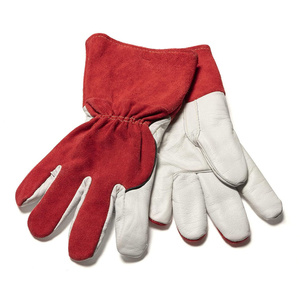 Gants de soudage TIG robustes en cuir de chèvre et de vache, résistants à l'abrasion, à la chaleur et aux flammes, pour la lutte contre les incendies - Product Image 5