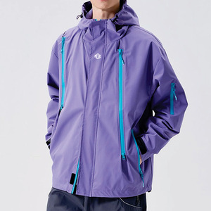 Chaqueta Cortavientos Moderna Personalizada con Capucha y Cremallera, Traje Impermeable para Exteriores, Chaqueta de Lluvia Ligera y Resistente al Viento para Senderismo, con Múltiples Bolsillos, Proveedor OEM - Product Image 1