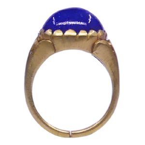 Wedding Wear 925 Sterling Silver Gold Plated Jewelry Tanzanite Gemstone Women Wear Classic <b>Ring</b> - Product Image 4