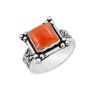 Bague Gourik Bohème Chic en Onyx Noir Sertie de Pierres Précieuses, en Argent Massif 925, Style Rétro Vieilli et Oxydé, Bague de Déclaration - Product Image 5