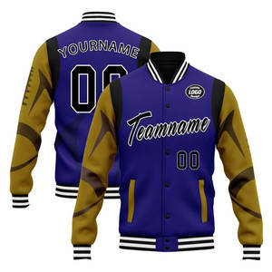 Chaqueta de Béisbol para Hombre con Bordado de Alta Densidad, Material Personalizado, Talla y Ajuste a Medida, OEM, ODM, MOQ Bajo, Precio de Fábrica, Envío a Todo el Mundo - Product Image 1