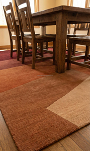 Alfombra de Lana Hecha a Mano con Diseño Geométrico Abstracto Moderno, Antideslizante, de Pelo Largo, para Sala de Estar, Proveedor para Venta al por Mayor y Menor - Product Image 3