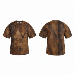 Camisetas Deportivas de Manga Corta con Cuello Redondo, Sublimadas con Camuflaje, Transpirables, con Logotipo Personalizado, para Ropa Deportiva OEM ODM - Product Image 3