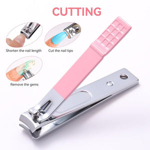 High Quality Durable Stainless Steel Manicure Pedicure Set Finish Cuticle Remover Clippers Nail Pusher Scraper Cutter for Home - Product Image 3