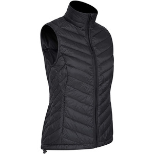 Gilet matelassé sans manches à col montant et capuche pour femme, modèle 2026, très tendance - Product Image 1
