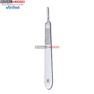 Lames chirurgicales stériles # 15C avec manche de scalpel BP # 3 instruments chirurgicaux de précision pour ORL en acier inoxydable allemand - Product Image 2