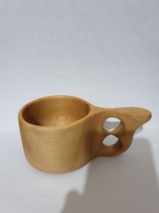 Hand Carved Wooden Beverage Cup Set Traditional Timber Drinkware Coffee <b>Tea</b> <b>Mug</b> Collection Rustic Kitchen Dining Accessories - Product Image 4