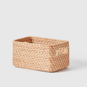 Rattan <b>basket</b> functional <b>baskets</b> <b>vegetable</b> book clothes containers kitchen bedroom drawers organizer - Product Image 2