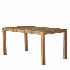 Table de salle à manger d'extérieur pliable carrée en teck massif, moderne, écologique et durable pour patio - Product Image 2