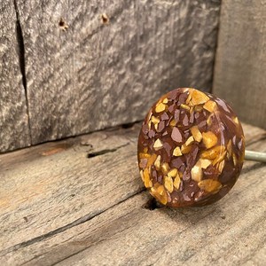 Mocha Gold Terrazzo Resin Drawer <b>Knob</b> Handmade Chocolate Brown Cabinet Pull Luxury Mosaic <b>Furniture</b> <b>Handle</b> - Product Image 1