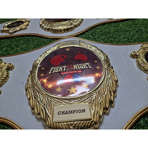 Créez votre propre ceinture de championnat personnalisée légère et réglable en cuir pour MMA, lutte, boxe et arts martiaux mixtes - Product Image 4
