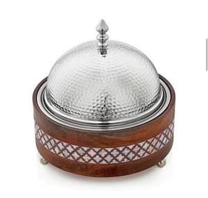 Marmite en bois de luxe avec revêtement couleur lisse et couvercle en acier durable, conçue pour une utilisation polyvalente en cuisine et lors d'événements - Product Image 4