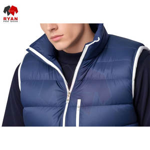 เสื้อกั๊กพัฟเฟอร์ผู้ชาย น้ำหนักเบา แบบมีซับใน ไม่มีแขนเสื้อ  รับสั่งทำสีและขนาดตามต้องการ - Product Image 2