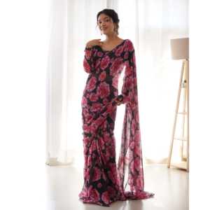 Lisa Misha Black Saree - Product Image 2