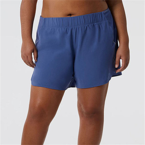 Shorts Deportivos de Cintura Alta para Mujer, Ajustados, de Secado Rápido, Elásticos, Flexibles, para Playa, Casuales, Transpirables, de Poliéster/Nailon - Product Image 1