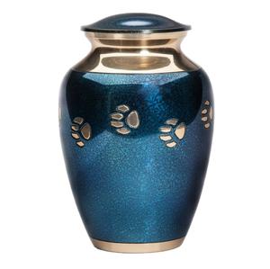 Recuerdo pequeñas urnas de cremación tendencia plata Pawprint banda mascota cremación urna gato y perro entierro ceniza pantalla Persoanalized urnas - Product Image 5