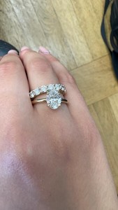 Lab Grown 3.03CT Oval Cut Diamond <b>Ring</b> With Full Eternity Band Set in 14k Solid Gold Fine For Women's Wedding Anniversary Charm - Product Image 4