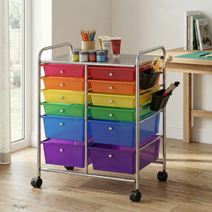 12 <b>Plastic</b> Storage Drawer Cart - Product Image 4
