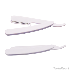 Top Quality Professional Barber Razor Straight <b>Edge</b> Foldable Plastic Straight Disposable Safety Barber Shaving Razors - Product Image 3