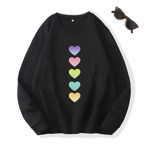 Sweat-shirt imprimé style streetwear pour femme, fabrication sur mesure, prix de gros, logo frontal, tissu tricoté respirant pour l'hiver - Product Image 2