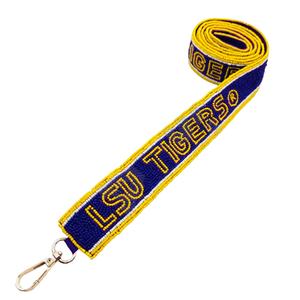 Correa de Bolso con Cuentas de Cristal CRYSTAL CRAFT LSU Tigers, Color Personalizado, Cuentas de Semillas Estilo Indio, Tamaño Personalizado, Se Acepta Logotipo Personalizado, Modelo 2027 - Product Image 1