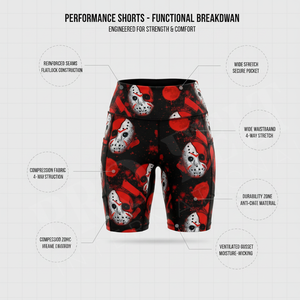 Premium Quality Fitness Shorts Gothic Latest Design Custom Printed Breathable Stretch Gym Workout Compression Biker Shorts Women - Product Image 2