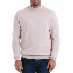 <b>Men</b> Mock Neck <b>T</b>-<b>Shirt</b> Oversized High Collar 100% Cotton Fleece <b>Thermal</b> Breathable Inner Wear <b>for</b> Cold Weather - Product Image 4