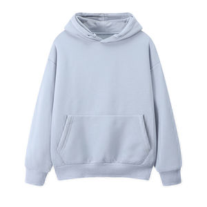 Sweat à capuche épais de qualité supérieure 100% coton, personnalisable avec logo, impression DTG, coupe oversize, molleton uni, unisexe - Product Image 1