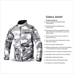 Heavy Duty Windproof 100% Cotton Vintage <b>Motorcycle</b> Long Riding Canvas Black Motocross Stand Collar <b>Motorcycle</b> <b>Jackets</b> - Product Image 5