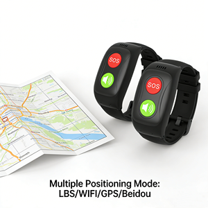 Bracelet intelligent pour <span class=keywords><strong>seniors</strong></span> avec longue autonomie, positionnement instantané, appels vocaux, haut-parleur puissant, charge magnétique, système d'exploitation RTOS - Product Image 1