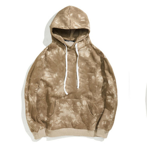 Sweat-shirt à capuche tie-dye pour femme, manches longues, tricoté, respirant, 100 % coton, avec poche avant et logo, style décontracté, idéal pour l'automne - Product Image 4