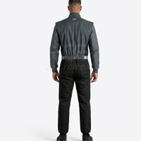 Traje de Carreras de Karting Impermeable Premium, Diseño Personalizado, Ajuste Cómodo para Hombre, Transpirable, Ligero, de Secado Rápido, Tela de Poliéster/Nailon