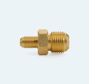 Raccord réducteur en laiton robuste 1/2 pouce x 1/4 pouce SAE 45 degrés pour lignes de réfrigérant, réparation de climatisation, raccord hydraulique, carburant - Product Image 5