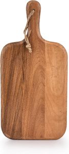 Tabla de cortar de madera con asa, rectangular, para servir carne, queso, pan y fruta - Product Image 3