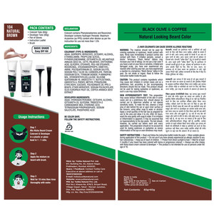 Nisha, de larga duración, sin amoníaco, sin parabenos, color de cabello, Marrón natural, aplicación rápida de 10 minutos con cobertura gris, sin manchas - Product Image 6