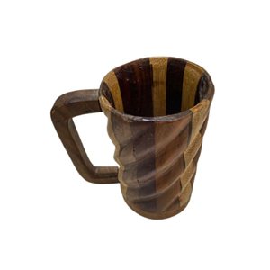 Mug à café en bois d'acacia fait main - Design contemporain, écologique et portable pour la maison, le bureau, le camping et les activités de plein air - Product Image 5