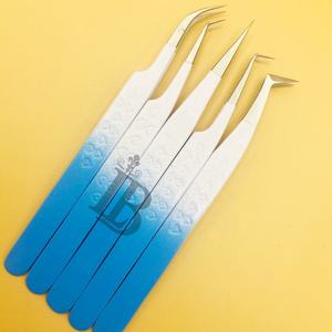 Pince à épiler de haute qualité pour extensions de cils, pince à épiler pour cils de vison, style cœur ombré, produit très demandé, outils de maquillage - Product Image 4